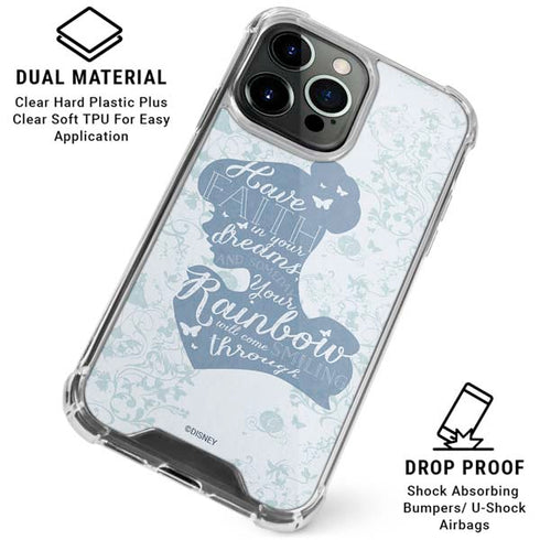 Disney Cinderella Faith In Your Dreams Silhouette iPhone 16 Pro Clear Case